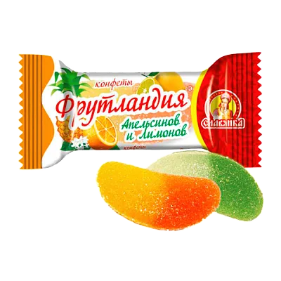 Фрутландия Апельсинов и лимонов желейные