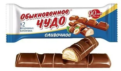 Батончик Славянка Обыкновенное Чудо сливочное 55 гр.