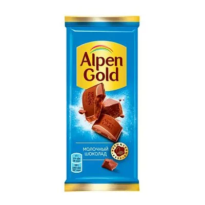 Шоколад Alpen Gold молочный, 80 гр.